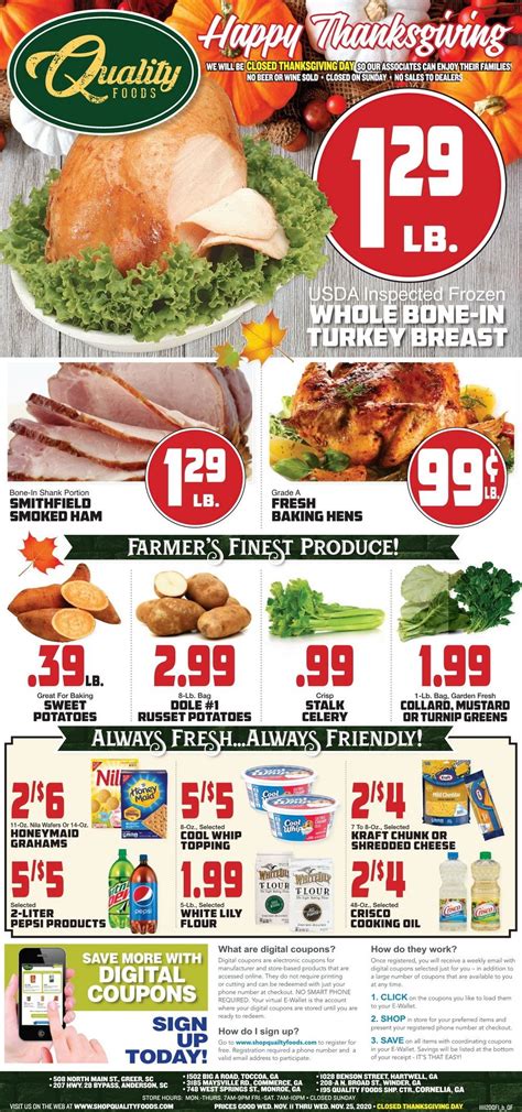 Hartwell GA. . Quality foods cornelia ga weekly ad